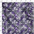 thumbnail image 3 of Soimoi Purple Rayon Fabric Leopard Animal Skin Print Sewing Fabric Yard 42 Inch Wide, 3 of 6