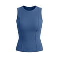 thumbnail image 5 of BRGZLK Athletic Tank Tops For Women High Neck Sleeveless Shirts Casual Tunic Tops Workout Lightweight Hiking Undershirt, 5 of 7