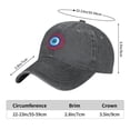 thumbnail image 6 of LNWH Baseball Cap, Adjustable Size for Running Workouts and Outdoor Activities All Seasons, Red Blue Monster Eyes - Deep Heather, 6 of 8
