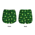 thumbnail image 3 of Balery Happy St. Patrick's Day5 Pantalones cortos deportivos para mujer con forro y dos bolsillos, elásticos, para entrenamiento, gimnasio, yoga-Large, 3 of 7