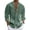 Army Green, variant on Mens Shirts Long Sleeve Western Retro Style Casual Button Down Shirt Stand Collar Shirts Beach Vacation Wedding Shirts Army Green L