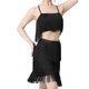 thumbnail image 1 of Conjunto De Falda De Verano Traje de falda corta con borlas de 2 piezas Traje de baile latino sin espalda para mujer (Negro L) Ygjytge para Mujer Negro T S, 1 of 9
