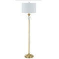 thumbnail image 3 of JONATHAN Y Evelyn 60" Crystal / Metal LED Floor Lamp, Brass Gold/Clear, JYL2030A, 3 of 7