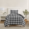thumbnail image 1 of Mainstays Twin/Twin XL Comforter Set, Soft Lightweight & All Season, 2-Piece, Buffalo Check, 1 of 12