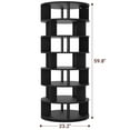 thumbnail image 2 of Aheaplus Rotating Shoe Rack Tower, 7-Tier Spinning Shoe Rack 360 Revolving Shoe Rack Organizer for Closet, Display Round Storage Carousel Shoes Closet Organization, Black, 2 of 8