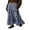 Blue, variant on Michellecmm Women's Plaid Skirt Loose Elastic Waist Ruffled Tiered Long Skirt