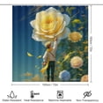 thumbnail image 2 of teenager Reaching for Giant Yellow Rose Shower Curtain Sets Non-Slip Rugs Bath Mat Toilet Cover U Shaped Mat 4 Pcs, 2 of 6