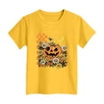 thumbnail image 4 of Xudanell Toddler Baby Girl Halloween T-Shirts Graphic Shirts Kid Short Sleeve Tees Vintage Top,Size 5-6 Years, 4 of 5