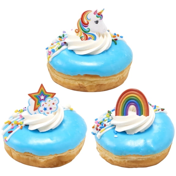 CakeDrake Cupcake Rings Fantasy Rainbow Unicorn 12 Count