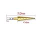 thumbnail image 2 of 2025 Latest Model 3-13mm HSS for Titanium Coated Step Drill Bit Cone Hex Shank, 2 of 5