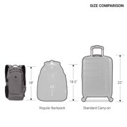SWISSGEAR City Pack Backpack Narrow Daypack, Everyday Sporty Tablet Compact Carry, Ballistic Grey
