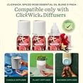 thumbnail image 2 of Lifelines ClickWick Essential Oil Blends for Lifelines Diffusers, 3-Pack Spiced Rose Set – Essential Oil Blend Refill for Candle, Plant & Shower Aromatherapy Diffuser – Fragrance for Diffusers, 2 of 7