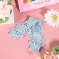 thumbnail image 3 of HAPPYYAMI 2pcs Wedding Garter Set Lace Garters Belt Bride Women Garter Gift (Sky-Blue), 3 of 4