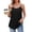 Black, variant on Women’s Flowy Spaghetti Strap Tank Top Womens Adjustable Strap Casual Tops ,Blue,Size S-2XL