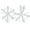 F, variant on Cheers.US White Snowflakes Ornaments Plastic Snowflake Decoration Large Christmas Hanging Glitter Snowflke for Christmas Tree Crafts Outdoor Decor