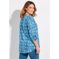 thumbnail image 3 of Catherines Georgette Button Down Tie Sleeve Cafe Blouse, 3 of 6