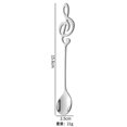 thumbnail image 2 of 5 cucharas de nota musical de café, cuchara de té de acero inoxidable, cuchara de postre para revolver, mermelada de batido Afortunado Sencillez, 2 of 5
