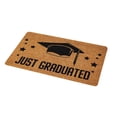 thumbnail image 1 of Popular! 2024 Funny Door Mat Welcome Door Mat Outside Entrance Graduation Doormat Indoor Garden Decorations Brown Graduation Gifts, 1 of 3