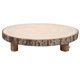 thumbnail image 1 of Soporte de madera para tartas de 11 pulgadas, pedestal redondo de madera para cupcakes, rebanada de paulownia con patas, soporte rústico, 1 of 6