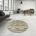 thumbnail image 4 of Ahgly Company Machine Washable Indoor Rectangle Abstract Tan Brown Area Rugs, 6' x 9', 4 of 7