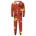 thumbnail image 6 of Odeerbi Christmas Onesie Pajamas for Family Holiday Sleep Jumpsuit Long Sleeve Family Christmas Pajamas Matching Sets Dad Printed Loungewear Jumpsuit Sleepwear Xmas PJs Set Red, 6 of 6