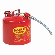Eagle Mfg Type ll Safety Cans, Flammable Storage Can, 2 gal, Red, 7/8 in. Flex Metal Spout