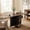 Industrial+Black, variant on Costway Folding Dining Table for 2-4 with 2 Open Shelves Drawer 2 Lockable Universal Wheels Gray Oak+Black