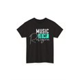 thumbnail image 1 of Men'S Christian Faith He Is Risen Music Is My Religion Graphic Tee Printed pattern short-sleeved shirt, 1 of 5