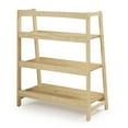 thumbnail image 3 of Camaflexi Mid Century Modern Wooden Bookshelf 3 Tier Open Shelving Unit, Oak 100% Solid Wood, 3 of 10