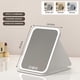 thumbnail image 2 of 806 Touch Control 3 Colors Dimmable Foldable LED Vanity Mirror Rechargeable Travel Makeup Mirror, Si, 2 of 5