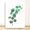 Color 05, variant on Modern Tropical Plants Green Leaves Wall Poster Picture for Interior Decoration, UNFRAMED 24x36