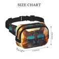 thumbnail image 4 of Balery Cool Cat Driving Sunset Mochila Cinturón para Mujeres y Hombres, Bolsa de Cintura Impermeable de Doble Capa con Correa, 4 of 9