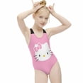 thumbnail image 4 of Hello Kitty Girls One Piece Swimsuits Hawaiian Summer Swimwear Beach Bathing Suit Outfits, 4 of 7