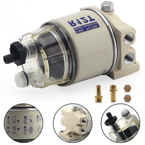 Baguer R12T Fuel Water Separator Fuel Filter/Water Separator Marine Complete Kit