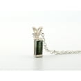 thumbnail image 5 of Natural Green Bi-colored Tourmaline Sterling Silver Necklace NT58, 5 of 9