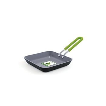 greenpan mini ceramic non-stick square egg pan