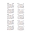 thumbnail image 2 of Conectores de tira de luz LED sin soldadura, 10 piezas COB LED tira LED adaptador conectores tira LED a conector de cable diseñado con precisión, 2 of 8