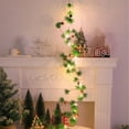 thumbnail image 6 of PALIFEUR Christmas Garland with Lights, Artificial Christmas Garland, Faux Garland with Led Lights for Mantle Fireplace Holiday Party Christmas Decorations, 6.6ft, 6 of 7