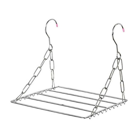Balcony Folding Shoe Drying Rack Clothes Airer Stainless Steel Laundry Underwear Towel Storage