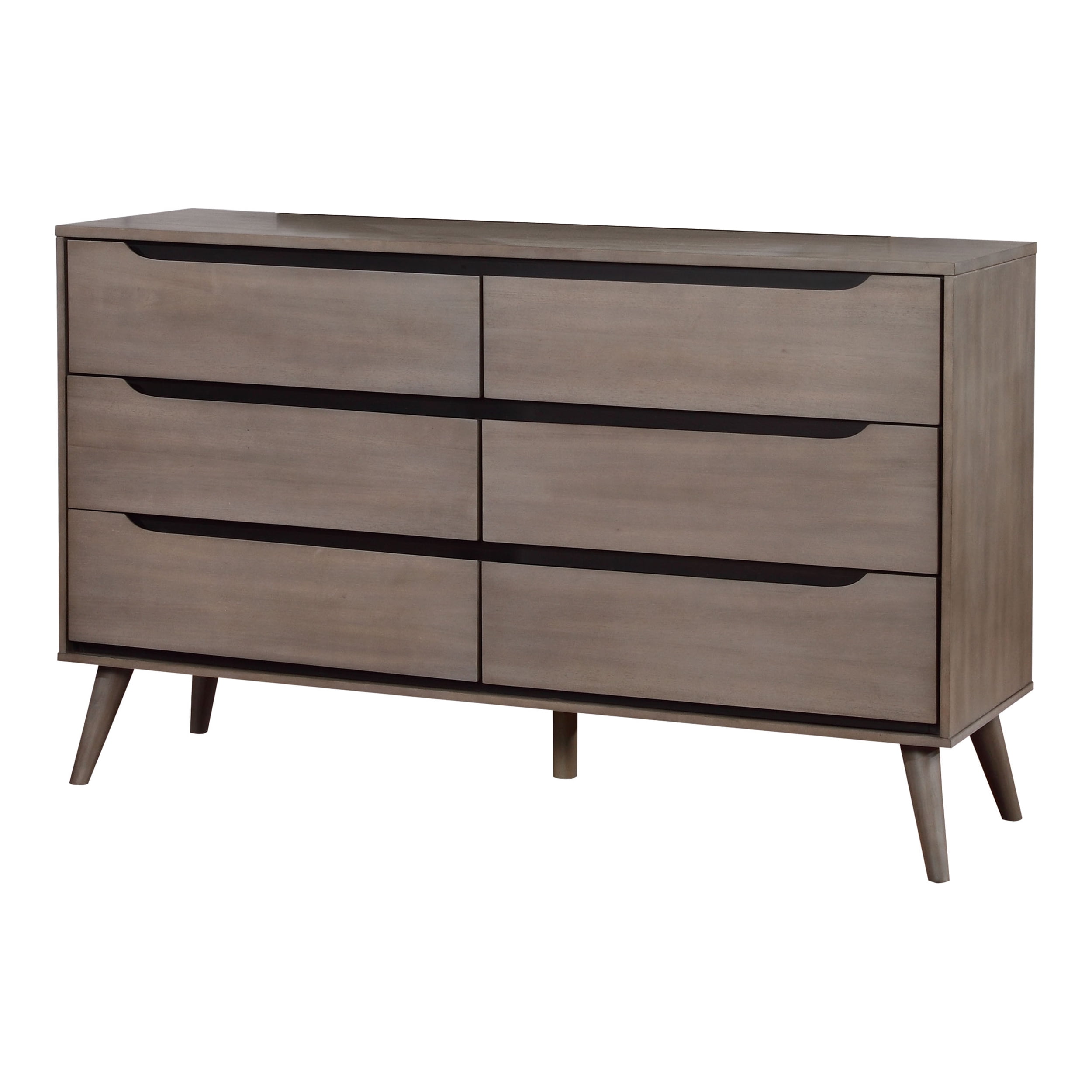 Angel Line Heather 6 Drawer Double Dresser, White - Walmart.com