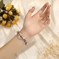 thumbnail image 4 of Pulsera MIXJOY Bonus Daughter con cuentas de cebra rosa y jaspe, 4 of 7