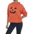 thumbnail image 2 of VISgogo Sudadera con Capucha con Estampado de Smiley para Mujer, Jersey de Manga Larga con Bolsillo Frontal VISgogo moda, 2 of 9
