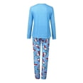thumbnail image 4 of DuAnyozu Christmas Family Matching Outfits Christmas Costume Snowman Prints Tops Pants Pajama Set, 4 of 5