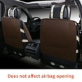 thumbnail image 3 of Tuqiang Leather front car seat covers. for Subaru for Ascent/Evoltis 2019-Present 2 Seats Compatible Airbag Waterproof Premium Leather Front Seat Protectors Coffee, 3 of 6