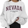 thumbnail image 2 of Women's Sweatshirts 2025 Nevada Sweatshirt Long Sleeve Crewneck Fashion Graphic Pullover Tops Sweatshirt for Women, 2 of 5