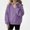 Purple, variant on ITSAME Girls Hooded Sweatshirt (3-16) Polka Dot Print Loose Fit Long Sleeve Fall Winter Fashion Versatile Hoodie Size 9
