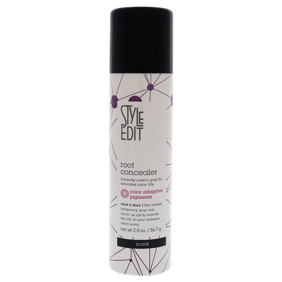 Root Concealer Touch Up Spray - Black by Style Edit for Unisex - 2 oz Hair Color