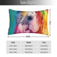 thumbnail image 2 of Fuzoiu Watercolor White Horse Print Pillow Case with Hidden Zipper,Pillow Covers,Soft and Comfortable Pillowcase-20"x30", 2 of 6