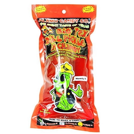 ALAMO CANDY CO. BIG TEX DILL PICKLE IN CHAMOY 12ct