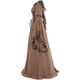 thumbnail image 2 of Gibobby Maxi Vestido De Dama Vestido de mujer Longitud del suelo gótico Vintage Medieval Cosplay Vestido de mujer（Caqui， L), 2 of 4